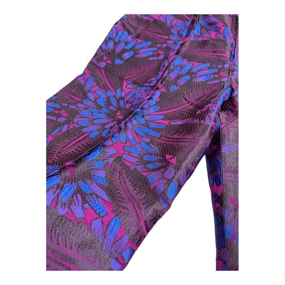 J Crew Garden Pant Midnight Floral Jacquard Pattern NWT Ankle Length Size 10 - Picture 5 of 14